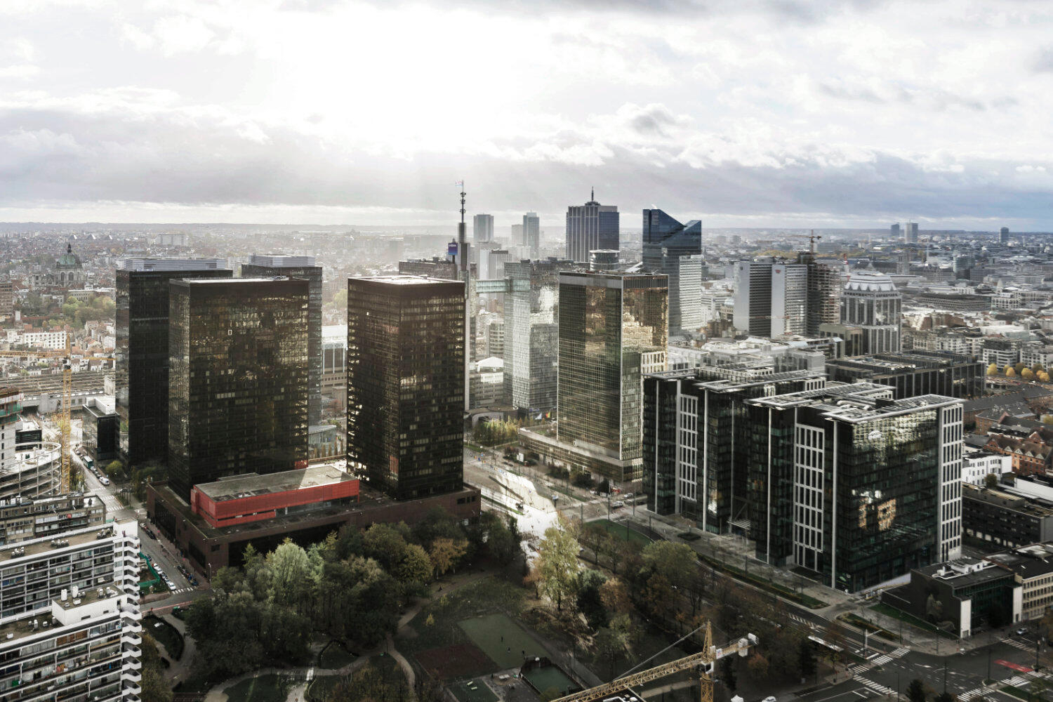 Luftbild von Brüssel