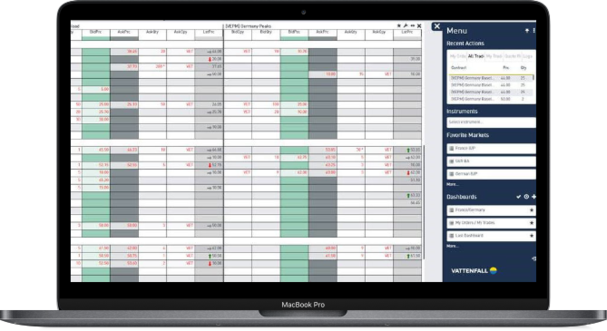Energy Trader Webportal