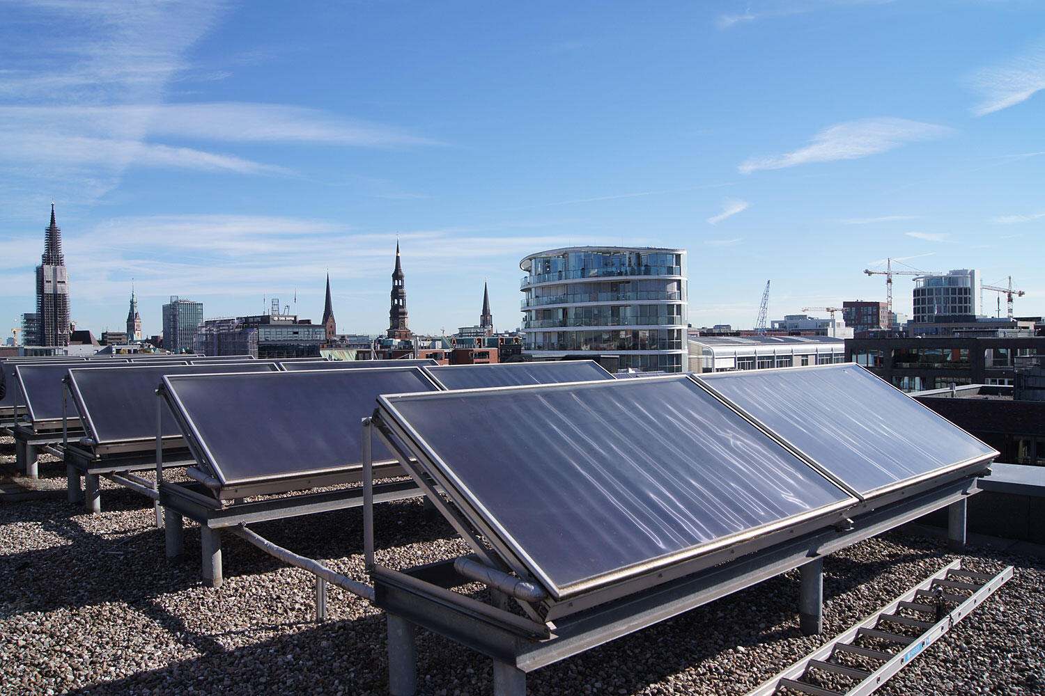 Solarpanele auf Hausdach
