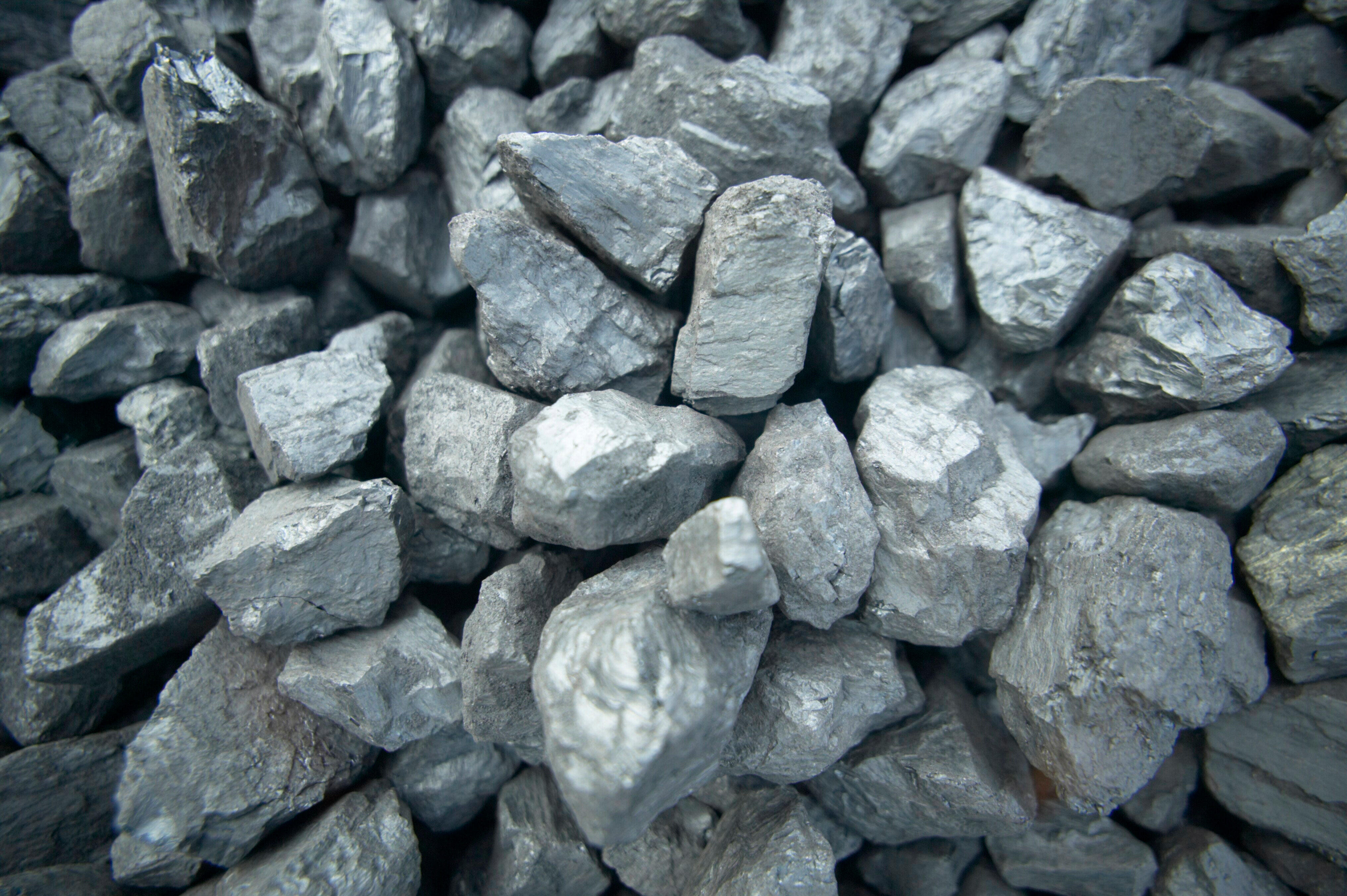 Nahaufnahme von Steinkohle